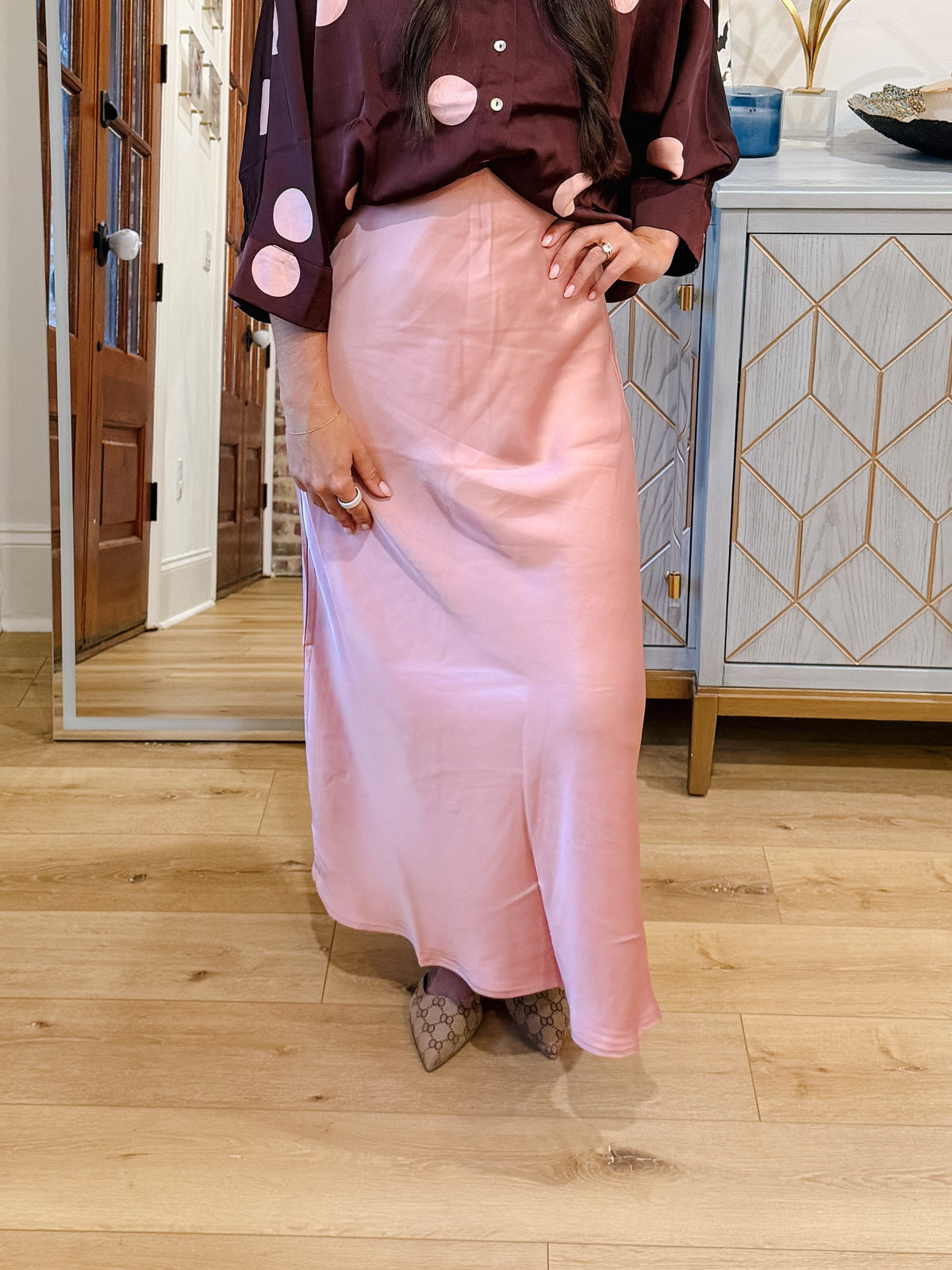 Blushing Midi Skirt