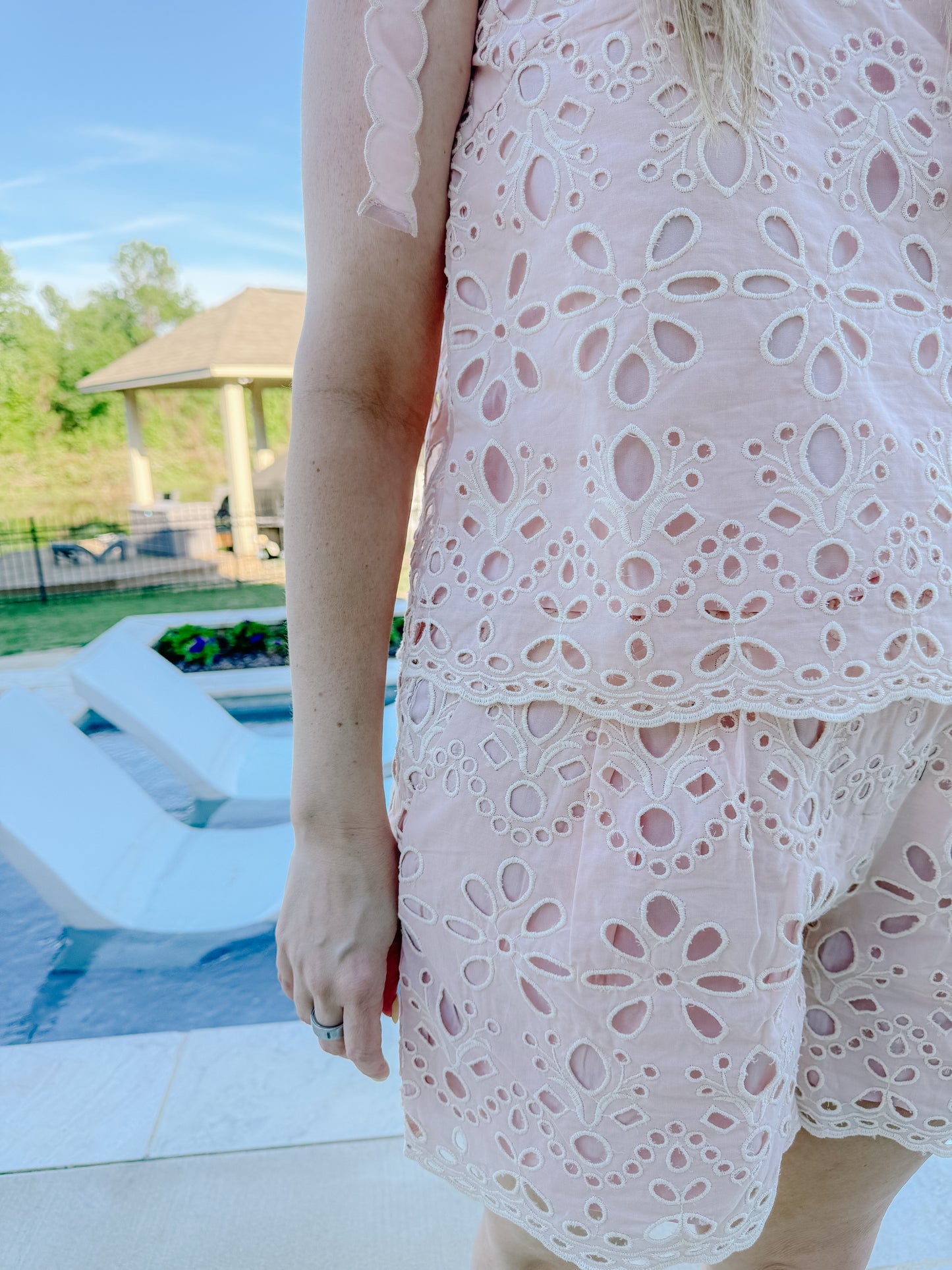 The Lauren Eyelet Set