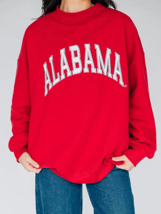 Madi Classic Mock Neck Alabama Applique