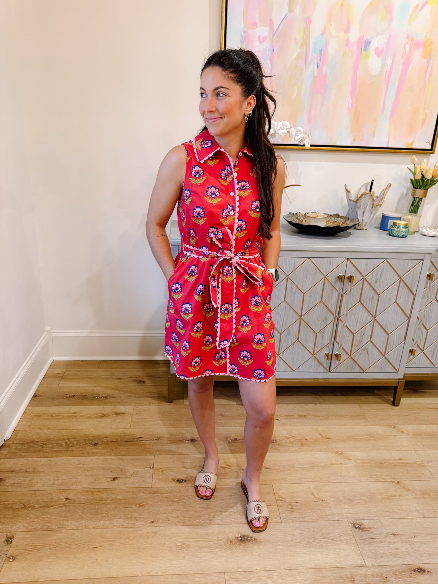 Scalloped Detail Dress