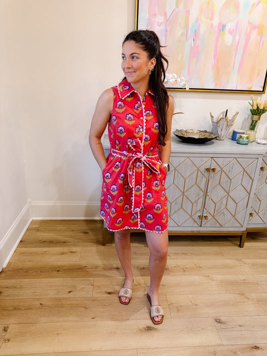 Scalloped Detail Dress