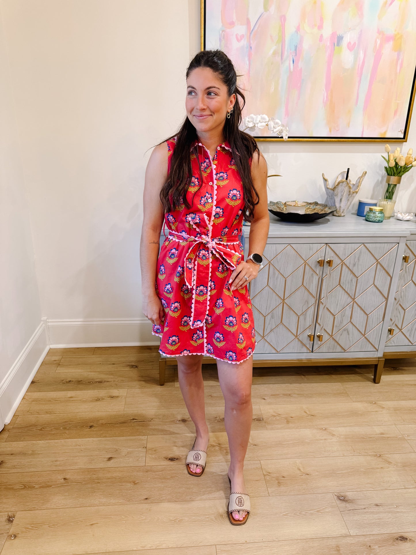 Scalloped Detail Dress