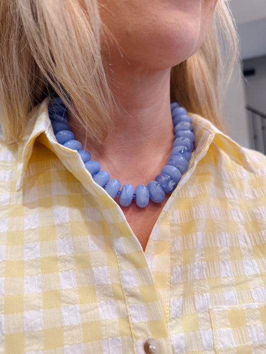 Blue Beaded Necklace